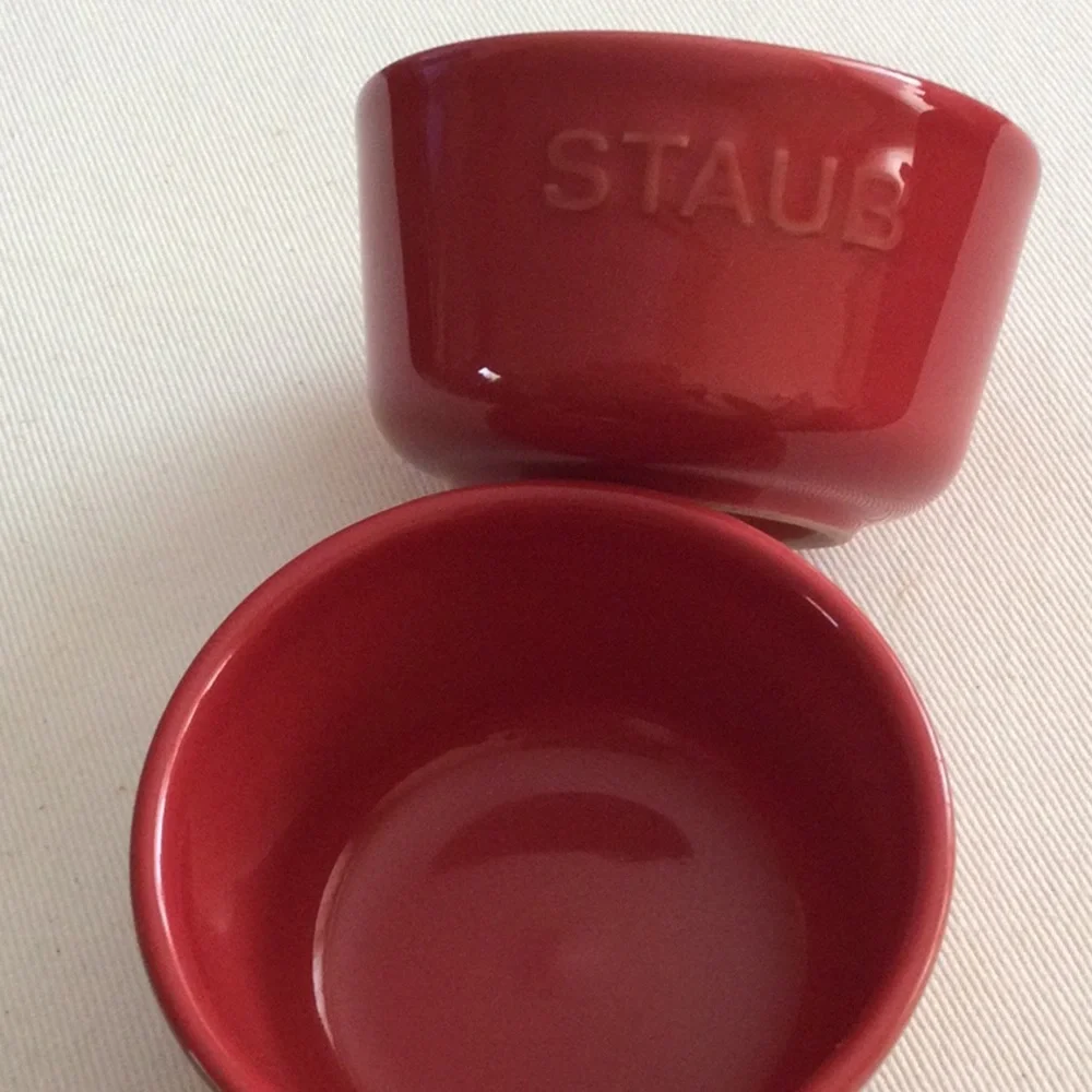 Staub Red Ceramic Ramekins - Picture 2 of 7